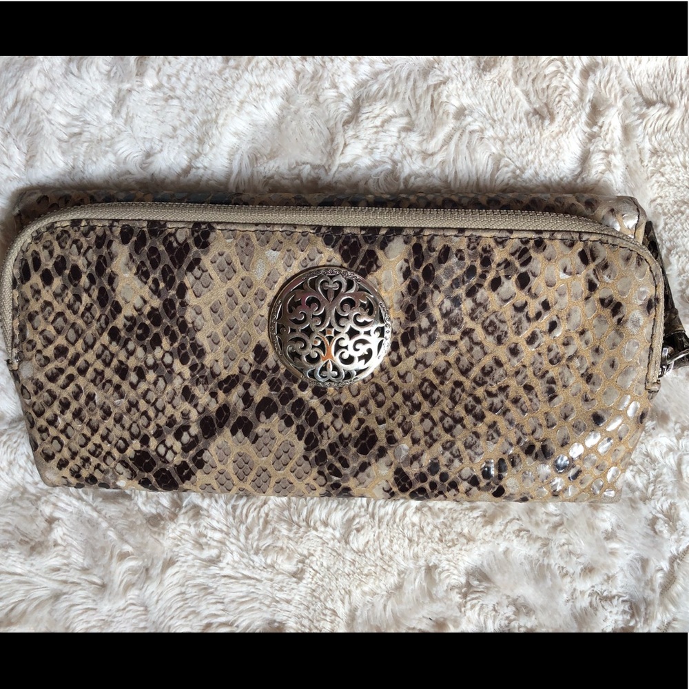 Brighton faux python wallet